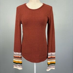 Easel Crochet Cuff Knit Sweater S Goblincore Cottagecore Boho